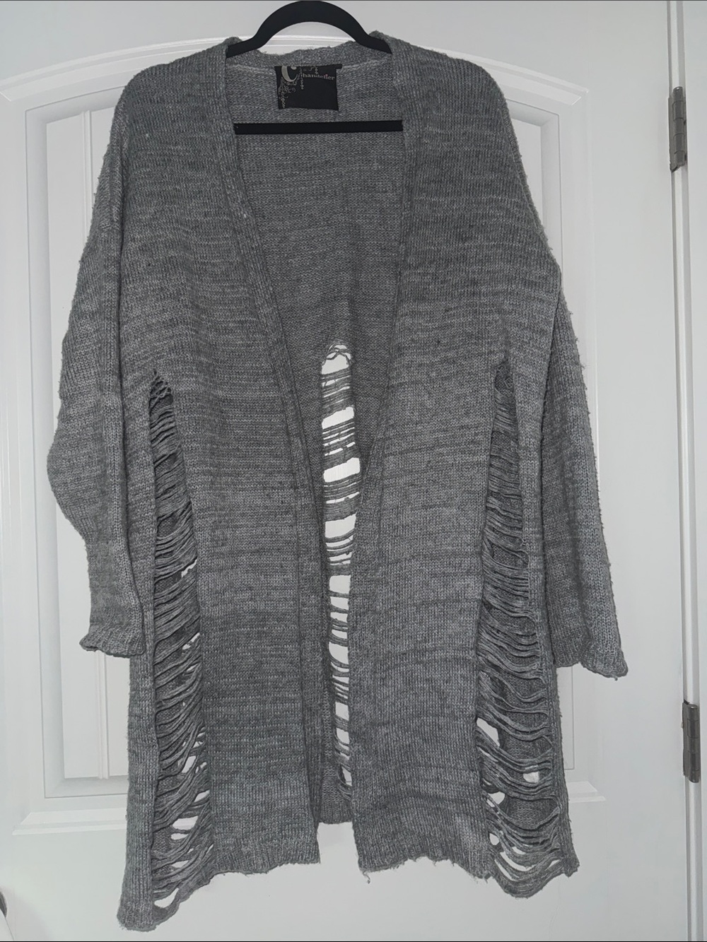 Chandelier Grey Boho Cardigan- Size Small